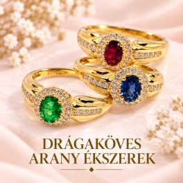 Drágaköves arany ékszerek