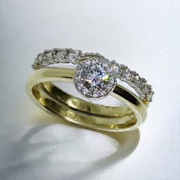 SÁRGA és ROSE GOLD eljegyzési gyűrűk