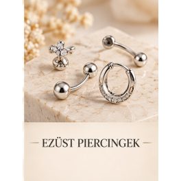 Ezüst piercingek