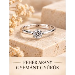 FEHÉR ARANY GYÉMÁNT GYŰRŰK