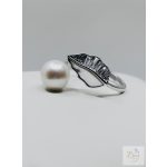 IGAZGYÖNGY EZÜST GYŰRŰ