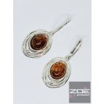 BOROSTYÁN EZÜST, LÓGÓS FÜLBEVAL AG9932