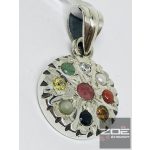 EZÜST, NAVARATNA TALIZMÁN,MEDÁL   kör   Ag12749