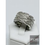 EZÜST KOKTÉL GYŰRŰ, GYÉMÁNTokkal Ag 2968