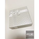 Gyöngyház fényű, masnis ékszerdoboz -  szetteknek