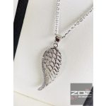 FEHÉR ARANY ANGYALSZÁRNY MEDÁL, KÖVEKKEL    AU5197