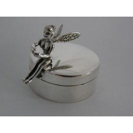   EZÜST FOGTÜNDÉR DOBOZKA , ezüst fogszelence, ezüst keresztelő ajándék  Ag8326