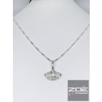 Ezüst Gingko levél , ezüst lánccal  Ag7426, ag7464