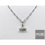 Ezüst Gingko levél , ezüst lánccal  Ag7426, ag7464