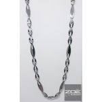 FEHÉR ARANY NŐI NYAKLÁNC /NYAKÉK ovális szemek Au3458 ,L117