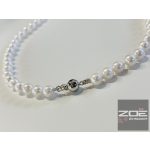 AKOYA IGAZGYÖNGYSOR , fehér arany zárral. R3773