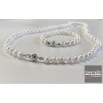 AKOYA IGAZGYÖNGYSOR , fehér arany zárral. R3773