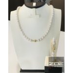IGAZGYÖNGY SZETT, SÓS VÍZI AKOYA GYÖNGYÖKBŐL  7mm - lánc, karlánc  R2398, R2395
