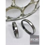 FEHÉR ARANY, FEKETE RÓDIUMMAL KARIKAGYŰRŰ - R715