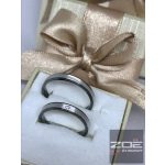 FEHÉR ARANY, FEKETE RÓDIUMMAL KARIKAGYŰRŰ - R715