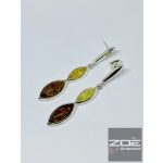 BOROSTYÁN LÓGÓS FÜLBEVALÓ - 2 SZÍNŰ  Ag 11790