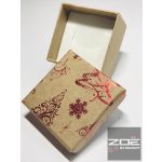 Karácsony díszdoboz, gyűrűknek, füliknek 5x5x3,5cm
