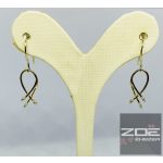 BRILL KÖVES SÁRGA ARANY FÜLBEVALÓ  Au787