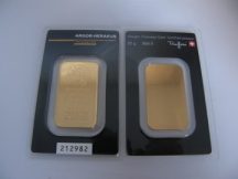   BEFEKTETÉSI ARANY - HERAEUS GOLD 999,9 SZÍNARANY 20 grammos tömb