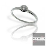 FEHÉR ARANY BRILL GYŰRŰ, eljegyzési gyűrű   Moon Diamonds    AU3633