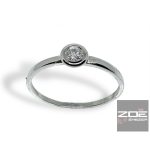 FEHÉR ARANY BRILL GYŰRŰ, eljegyzési gyűrű   Moon Diamonds    AU3633