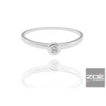 FEHÉR ARANY BRILL GYŰRŰ, eljegyzési gyűrű   Moon Diamonds    AU3633