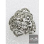 EZÜST KOKTÉL GYŰRŰ, GYÉMÁNTOKKAL Ag 2944