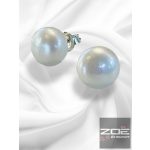 Igazgyöngy fülbevaló - 1cm   