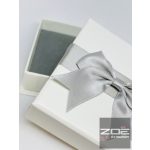 Exkluív, szatén masnis ÉKSZERDOBOZ -  kis szettes