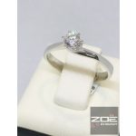 FEHÉR ARANY EGY KÖVES ELJEGYZÉSI GYŰRŰ     AU3079