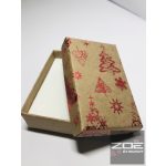 Karácsonyi ékszerdoboz , kis szettes 8x5x2,7cm