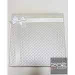 ÉKSZERDOBOZ gyöngyház fényű, fehér - nyakékes, kollekciós