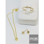 SÁRGA ARANY NYAKLÁNC ÉS BRILL MEDÁL - Au3645