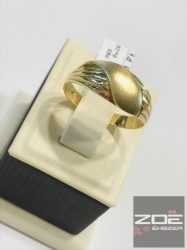 Sárga arany női, kő nélküli gyűrű   Au1926