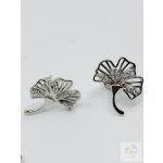 GINKGO EZÜST ÉKSZER SZETT -áttört, cirkóniával