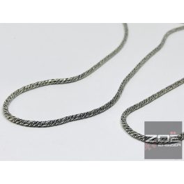   EZÜST, ANTIKOLT kígyóLÁNC SZETT - 55 cm, 20cm Ag3431, 3432,