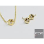 SÁRGA ARANY BRILL FÜLBEVALÓ - GYÉMÁNT FÜLBEVALÓ  