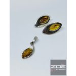 BOROSÁN EZÜST ÉKSZER SZETT - MEDÁL ÉS FÜLBEVALÓ Ag 5196 Ag 11789