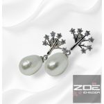 EZÜST IGAZGYÖNGY-ÉLETFA FÜLBEVALÓ   Ag13288