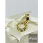 Sárga arany karika fülbevaló  Au 4448