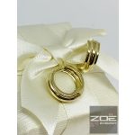 Sárga arany karika fülbevaló  Au 4448