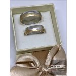 ROZÉ-FEHÉR KARIKAGYŰRŰ,FÉNYES-MATT - L144VF